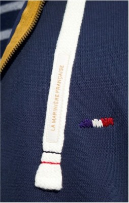 Sweat zippé à capuche Homme ANTON - MARINE