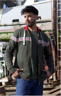 Sweat zippé à capuche Homme - GAUDERIC KAKI