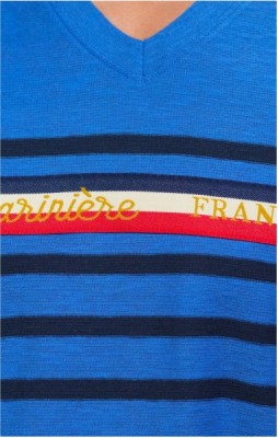 T-shirt homme GUILLAUME BLEU AZUR MARINE