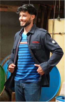 T-shirt homme GUILLAUME BLEU AZUR MARINE