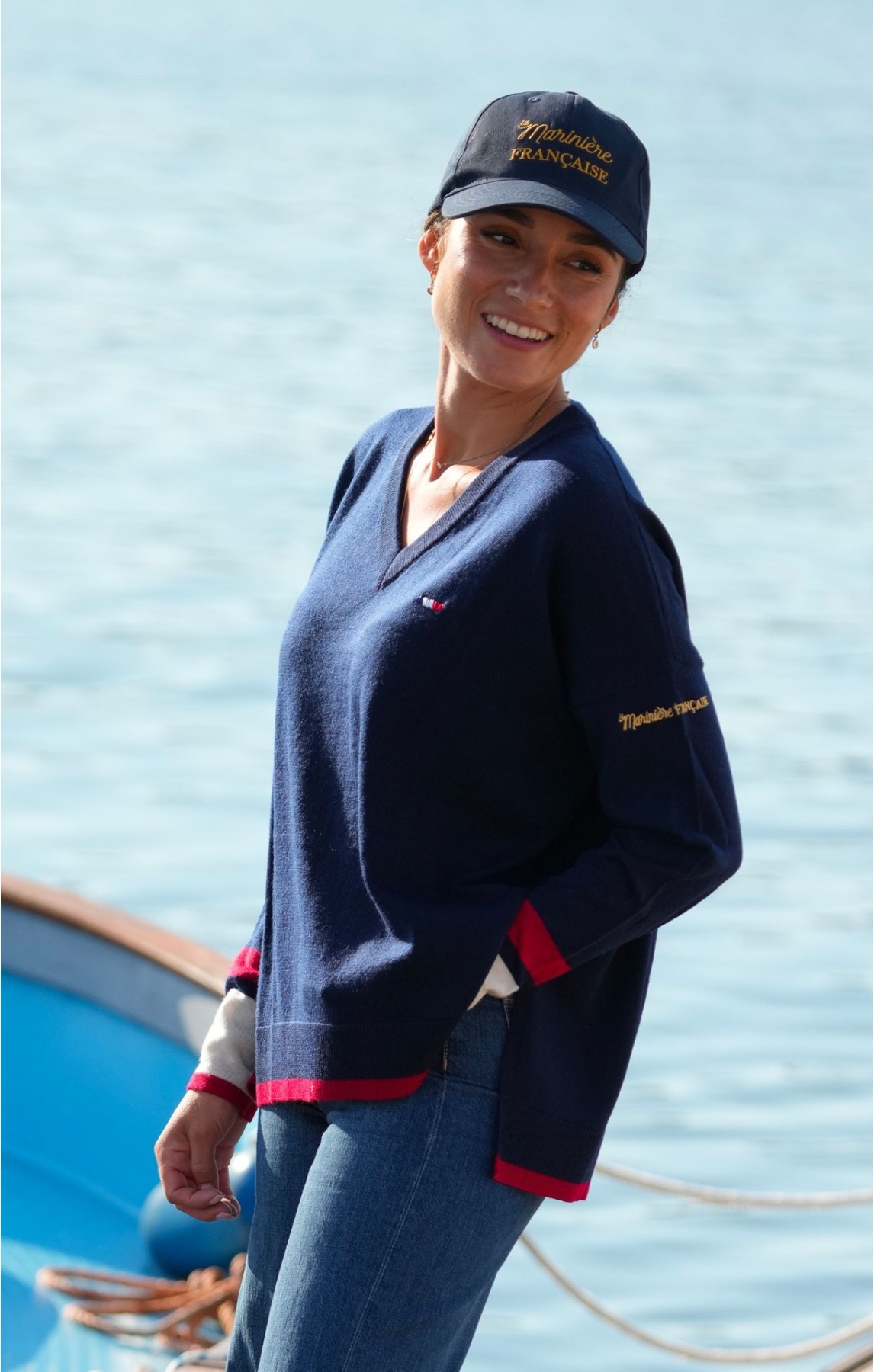 Pull 100% laine femme PHILIPINE MARINE