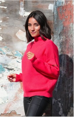 Pull femme ROSANE CORAIL