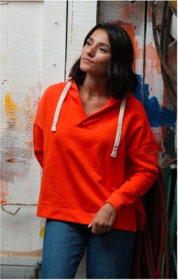 Sweat Capuche femme SALOME CORAIL
