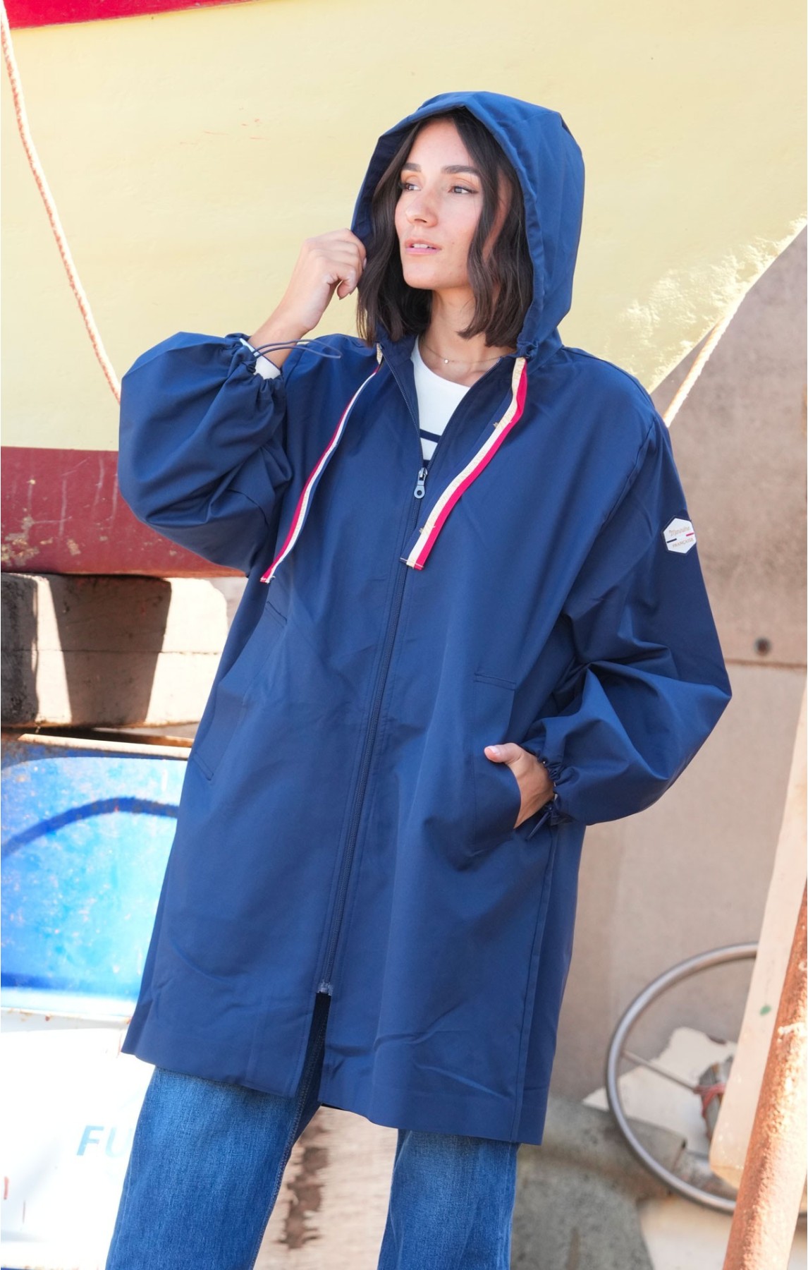 Veste coupe vent LISETTE Marine