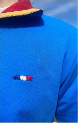 Sweat zippé Homme SAUVEUR Bleu