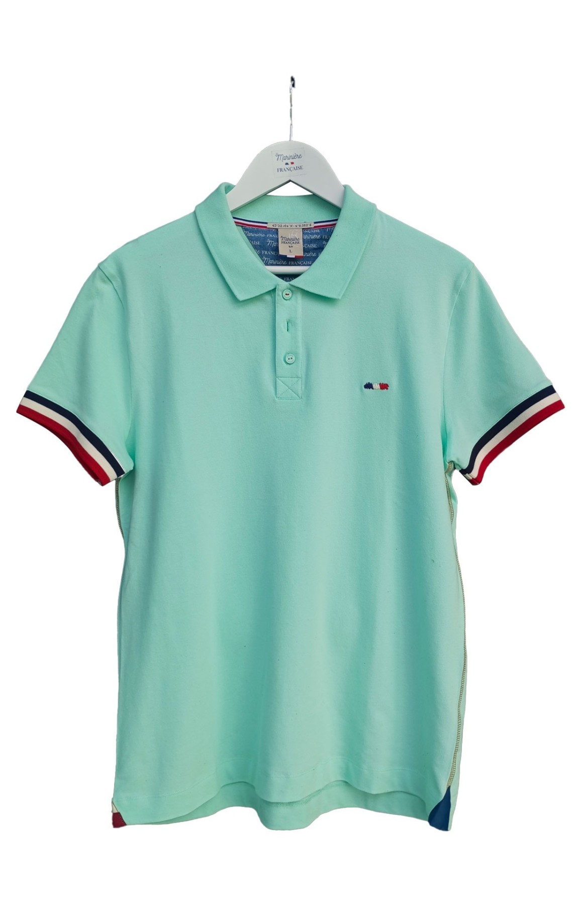 Polo manches courtes homme HUMBERT VERT PASTEL