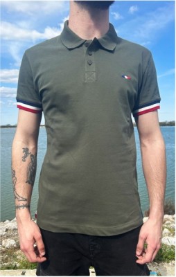 Polo manches courtes homme HUMBERT KAKI