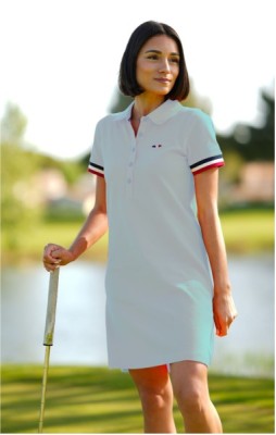 Robe polo femme LAURENCE BLEU CIEL
