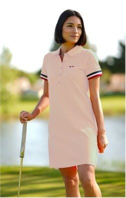 Robe polo femme LAURENCE ROSE CLAIR