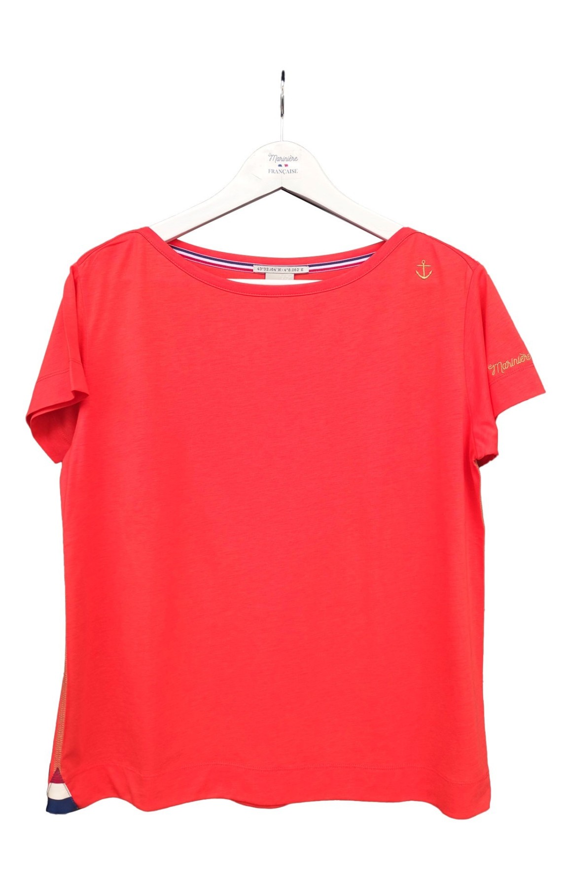 Tee-shirt uni femme POLINE FRAMBOISE