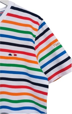 T-Shirt col V homme JULES BLANC MULTI 03