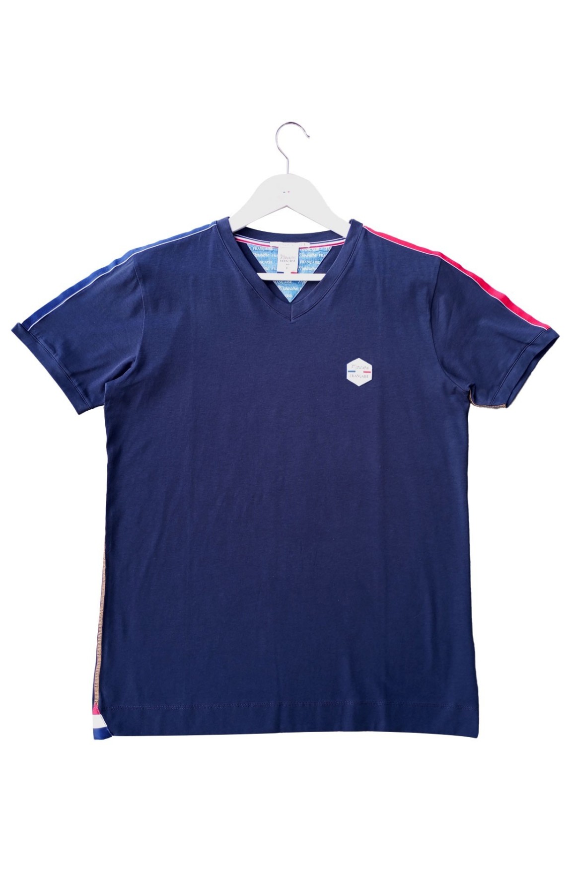 Tee-Shirt col V homme LEO MARINE