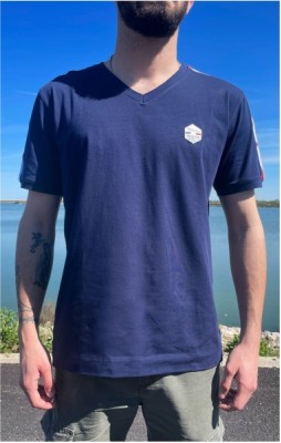 Tee-Shirt col V homme LEO MARINE