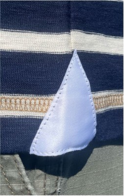 T-shirt homme GUILLAUME MARINE ECRU