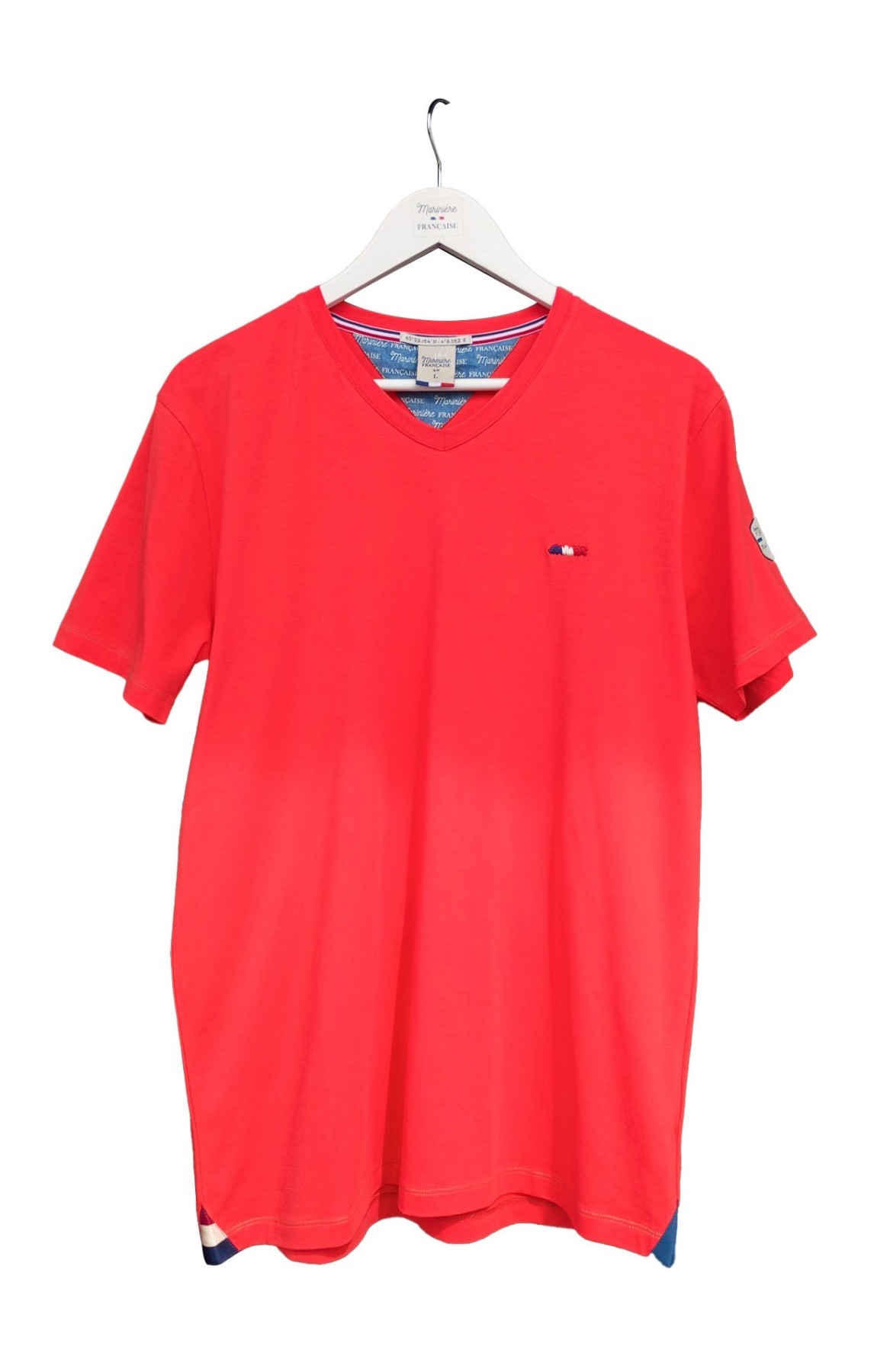 T-shirt col v  homme JULES FRAMBOISE