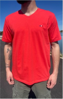 T-shirt col v  homme JULES FRAMBOISE