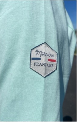 T-shirt col v  homme JULES VERT PASTEL