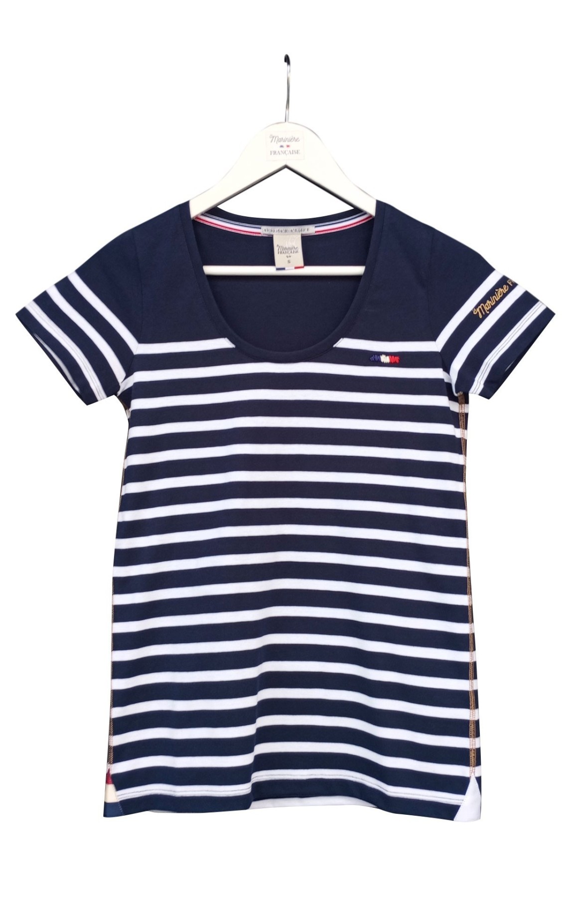 Tee-shirt marin femme MIRABELLE MARINE BLANC