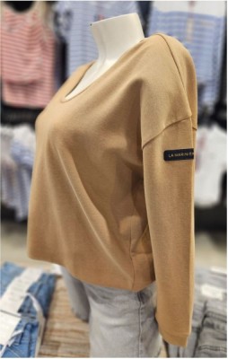 Top Femme BLANCHE OCRE