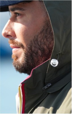 Veste coupe vent homme KARL BIS KAKI